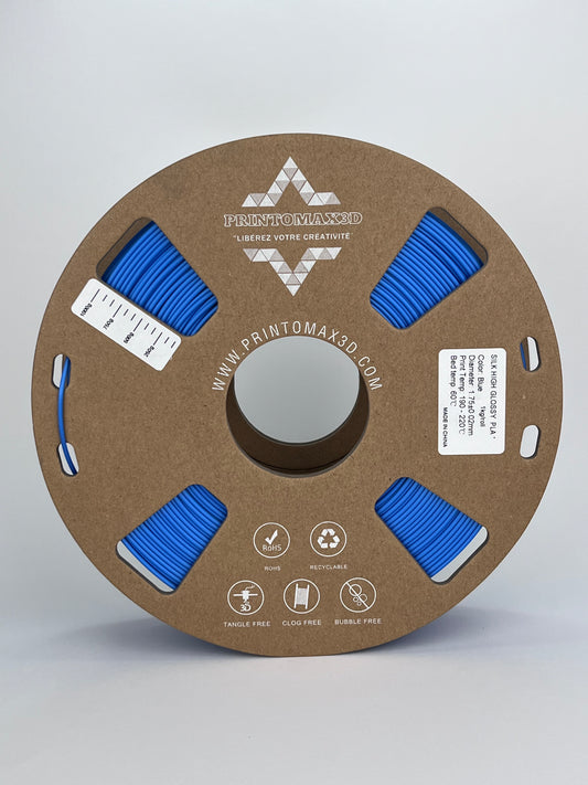 Bobine filament 3D PLA Silk Dark Blue 1kg pour imprimante 1.75mm