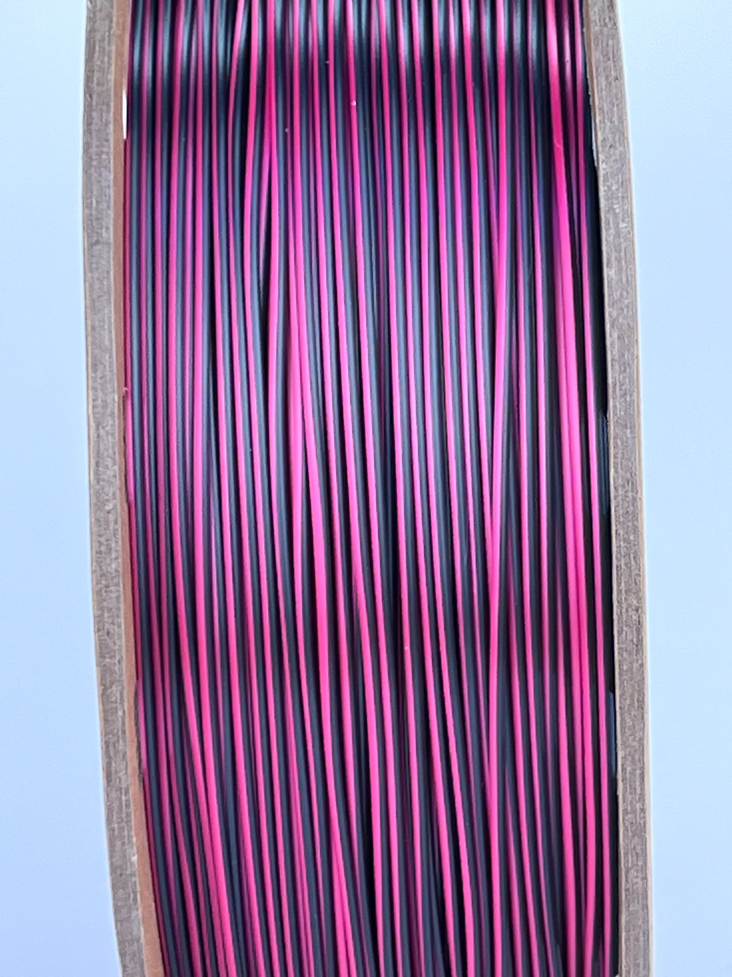 Bobine filament 3D PLA Silk Dualcolor Rose Red/Black 1kg pour imprimante 1.75mm