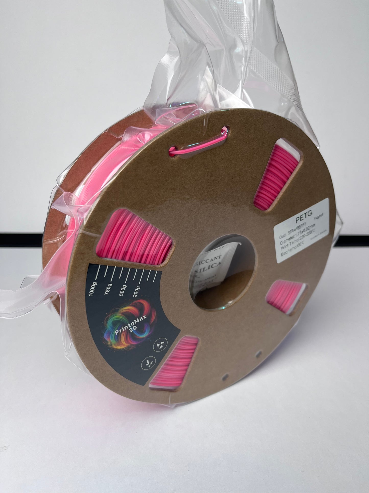 Filament 3D PETG - STRAWBERRY - 1.75mm - 1Kg