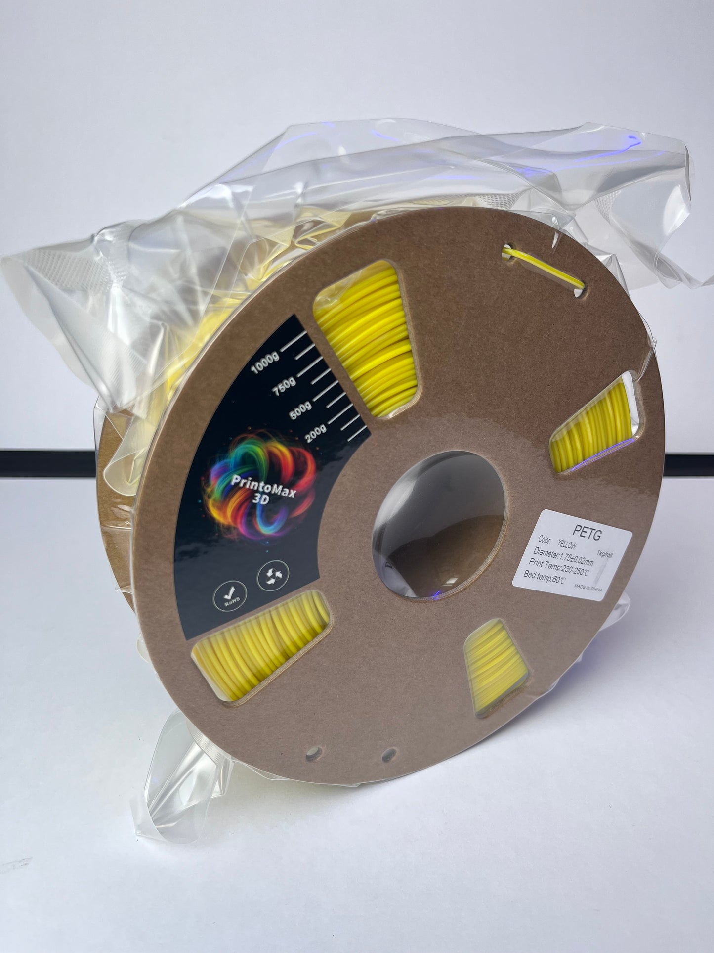 Filament 3D PETG - YELLOW - 1.75mm - 1Kg