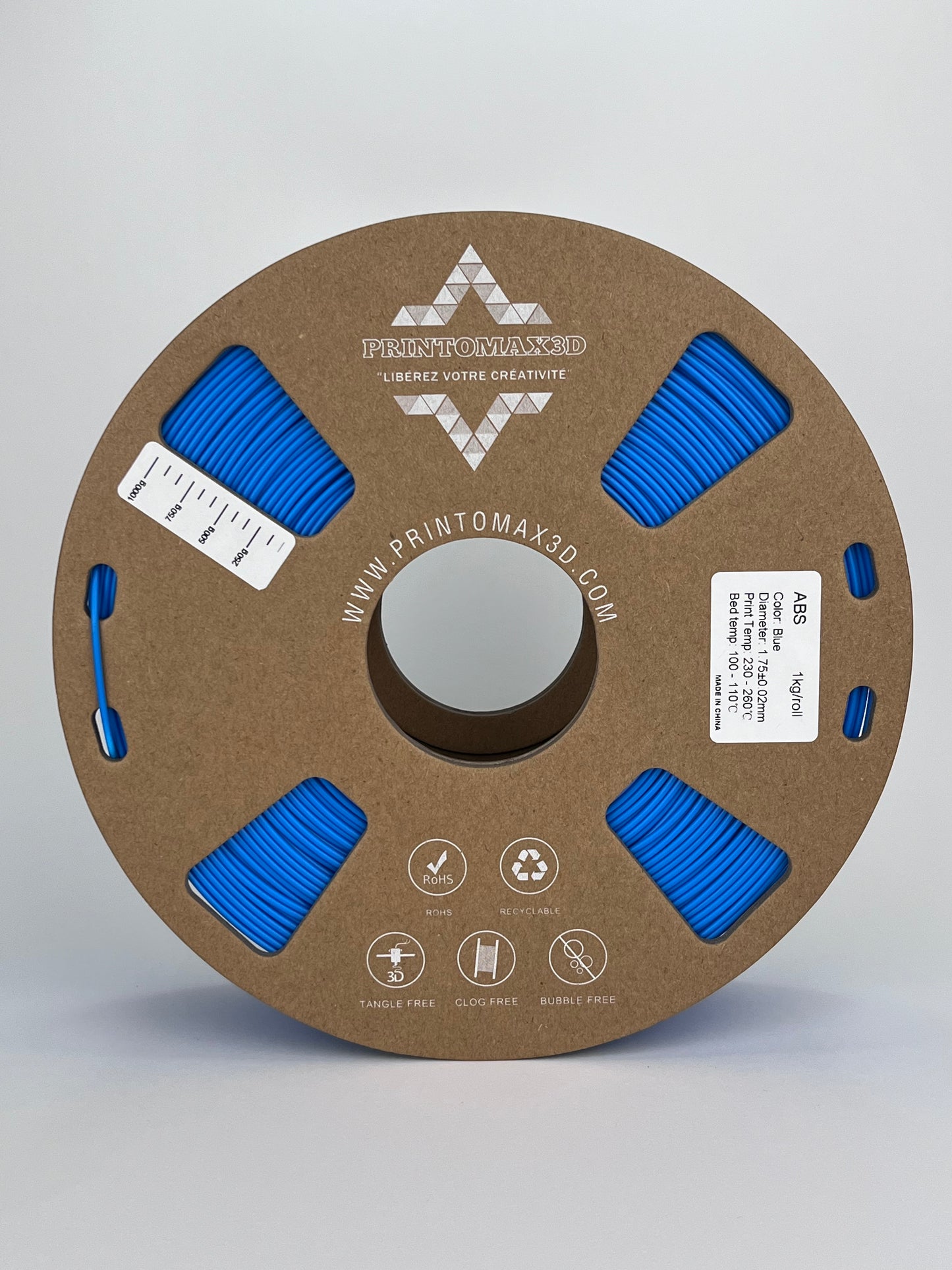 Filament 3D ABS - BLUE - 1.75mm - 1Kg