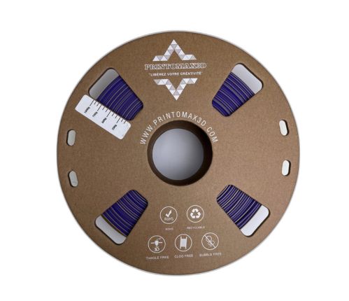 Filament 3D PLA+ MATTE DUAL COLOR - DARKPURPLE/YELLOW - 1.75mm - 1Kg