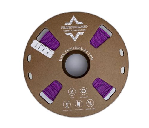 Filament 3D PLA+ MATTE DUAL COLOR - GREEN/PURPLE-RED - 1.75mm - 1Kg