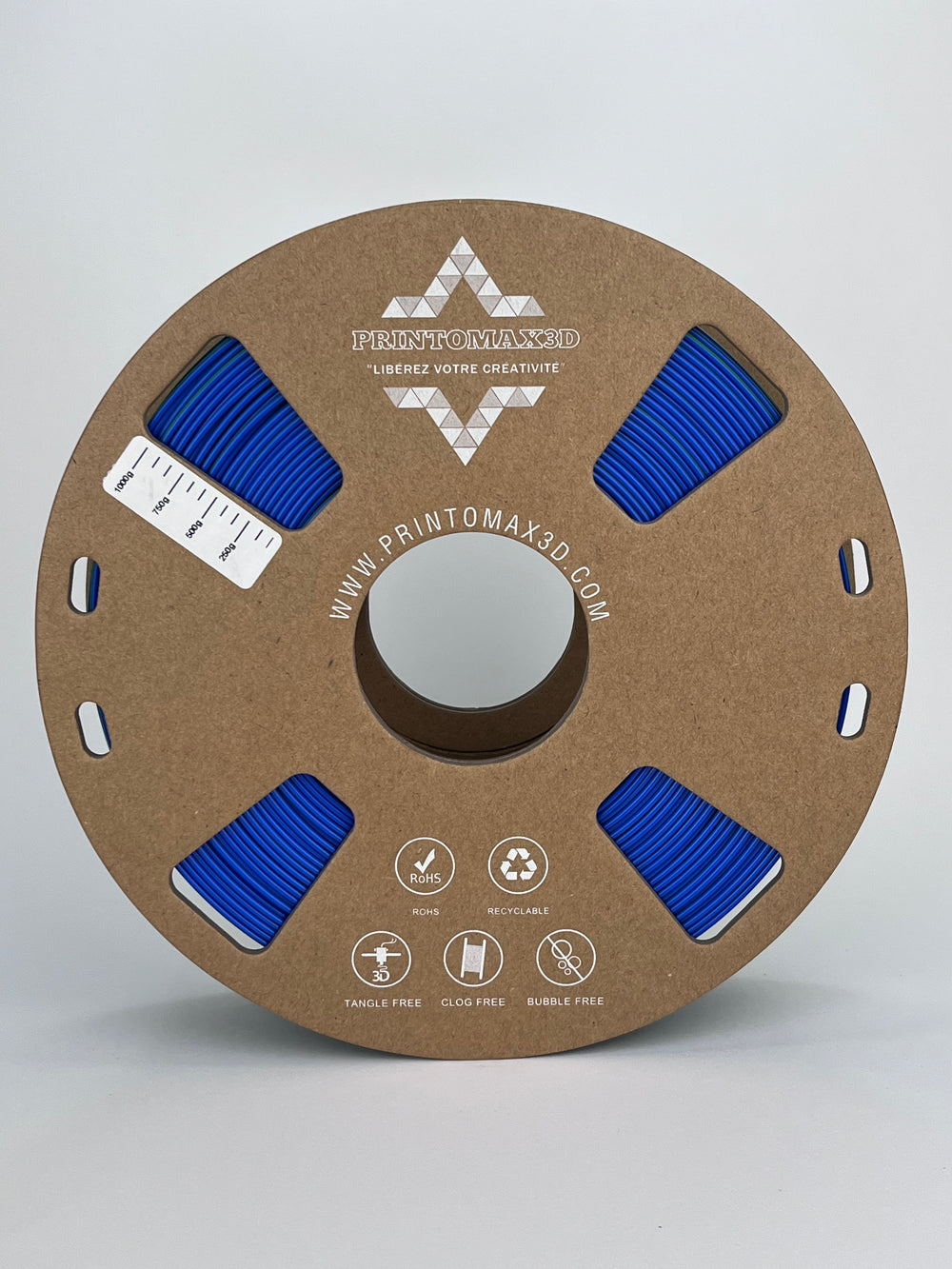 Bobine filament 3D PLA Silk Dualcolor Blue/Green 1kg pour imprimante 1.75mm