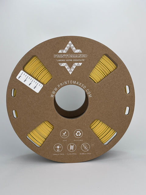 Bobine filament 3D PLA Silk Dualcolor Gold/Silver 1kg pour imprimante 1.75mm