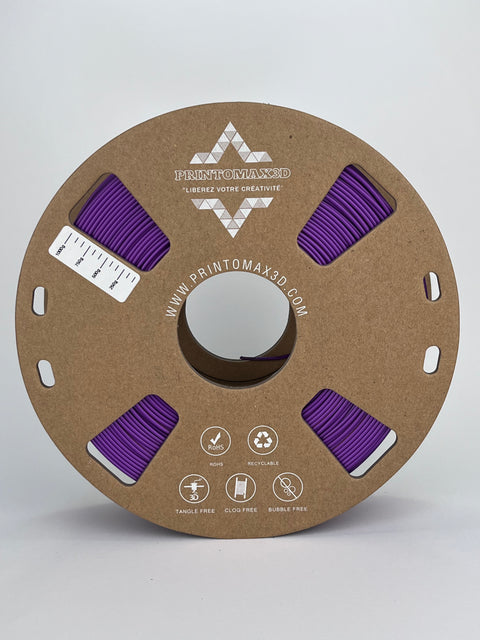 Bobine filament 3D PLA Silk Dualcolor Purple/Gold 1kg pour imprimante 1.75mm