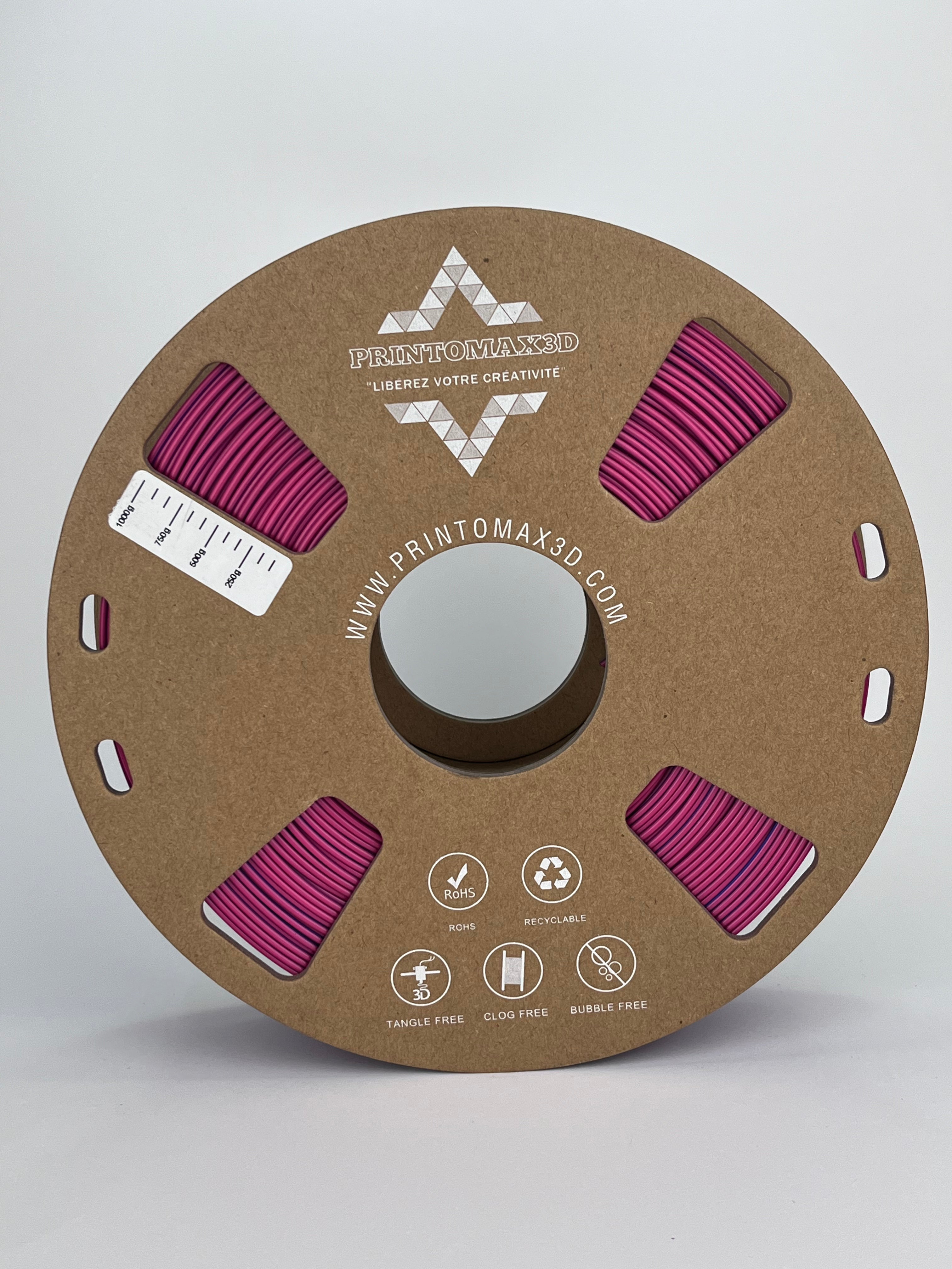 PrintoMax 3D PrintoMax 3D - PLA Silk Dual Color - Silk Dual Color Red/Blue - 1.75 mm - 1 kg
