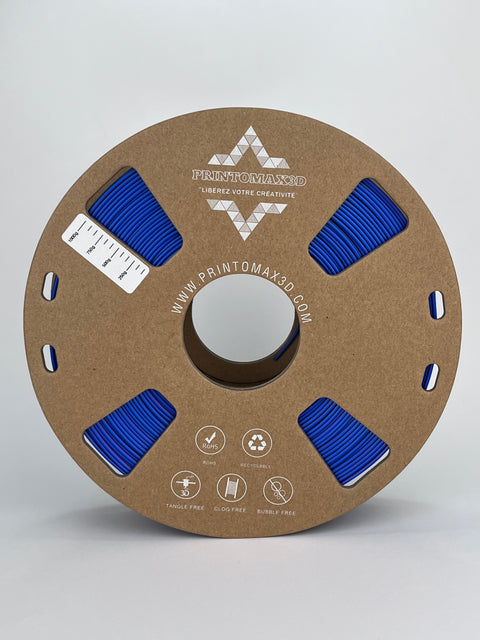 Bobine filament 3D PLA Silk Tricolor Black/Blue/Purple 1kg pour imprimante 1.75mm