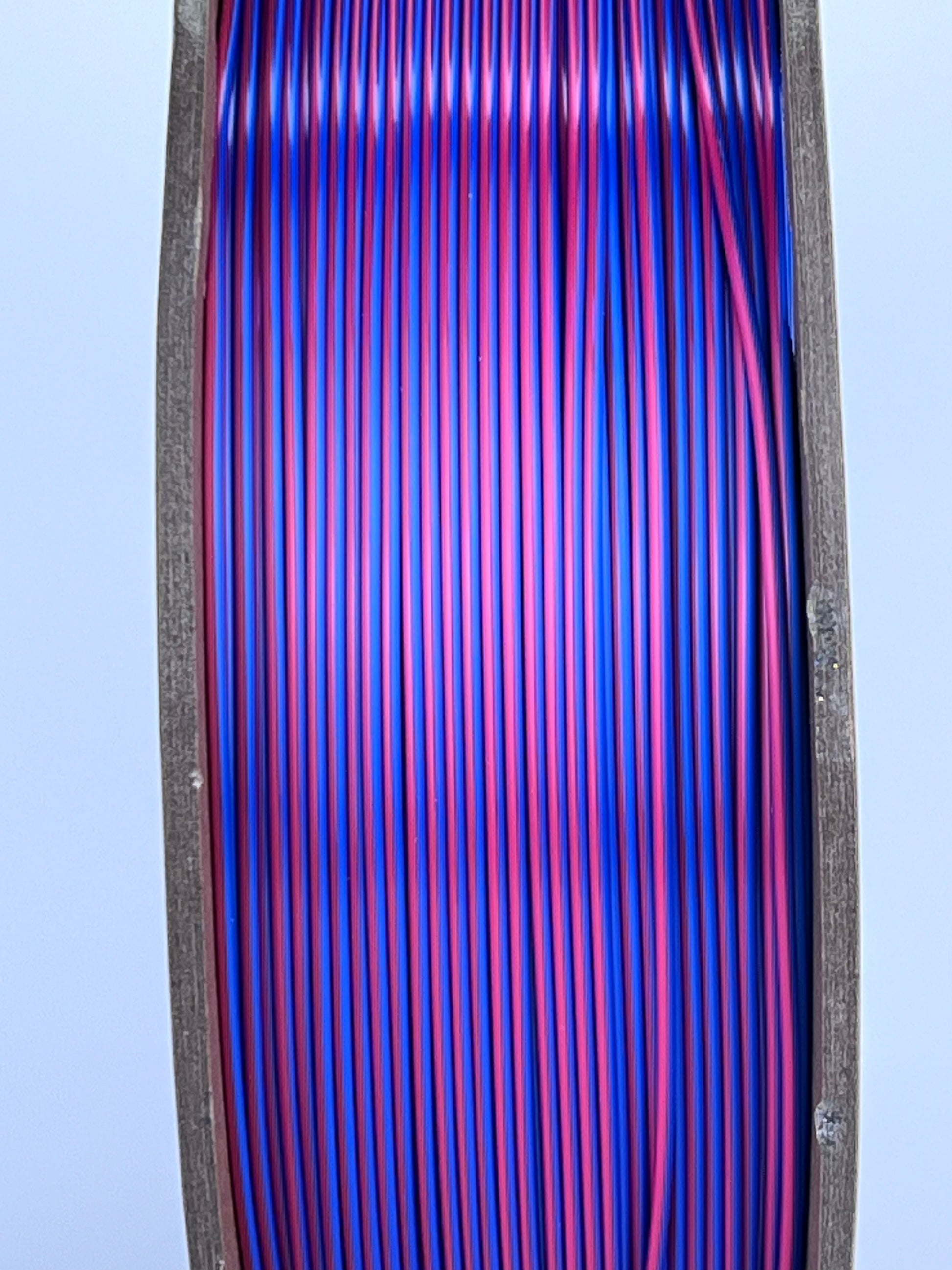 Bobine filament 3D PLA Silk Dualcolor Red/Blue 1kg pour imprimante 1.75mm