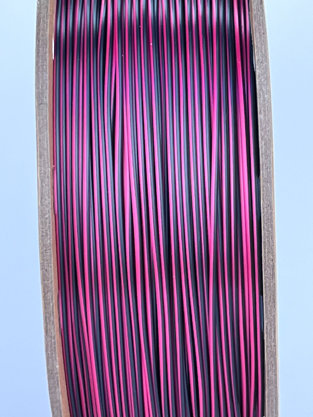 Bobine filament 3D PLA Silk Dualcolor Rose Red/Black 1kg pour imprimante 1.75mm