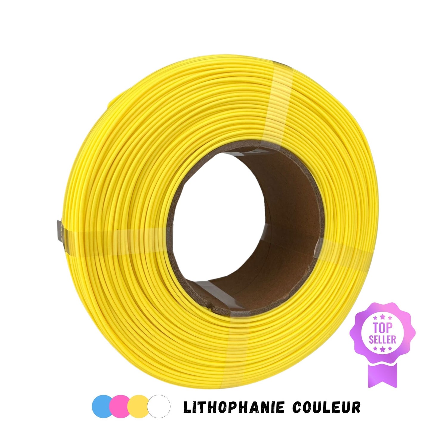 Filament 3D PLA+ PRO - YELLOW - 1.75mm - 1Kg - Refill