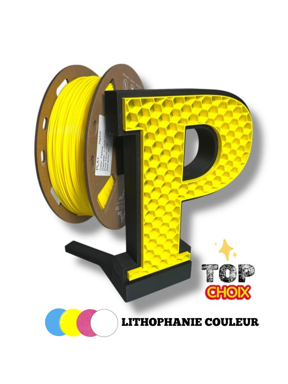 Filament 3D PLA+ PRO - YELLOW - 1.75mm - 1Kg