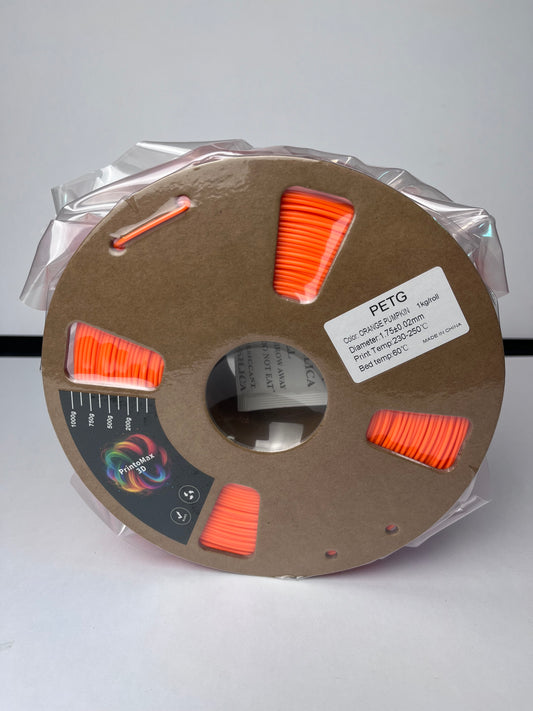 Filament 3D PETG - ORANGE PUMPKIN - 1.75mm - 1Kg