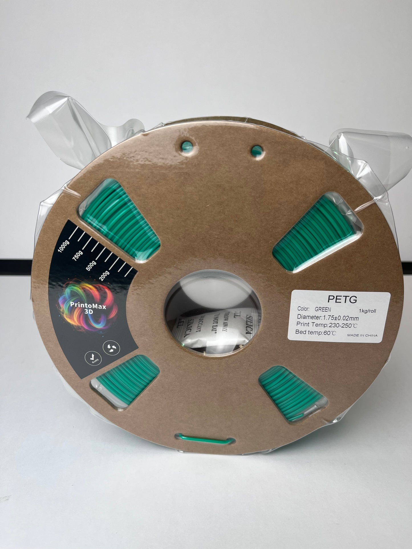 Filament 3D PETG - GREEN - 1.75mm - 1Kg