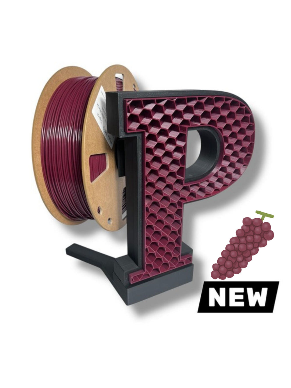 Filament 3D PLA+ PRO  - RED WINE BORDEAUX - 1.75mm - 1Kg