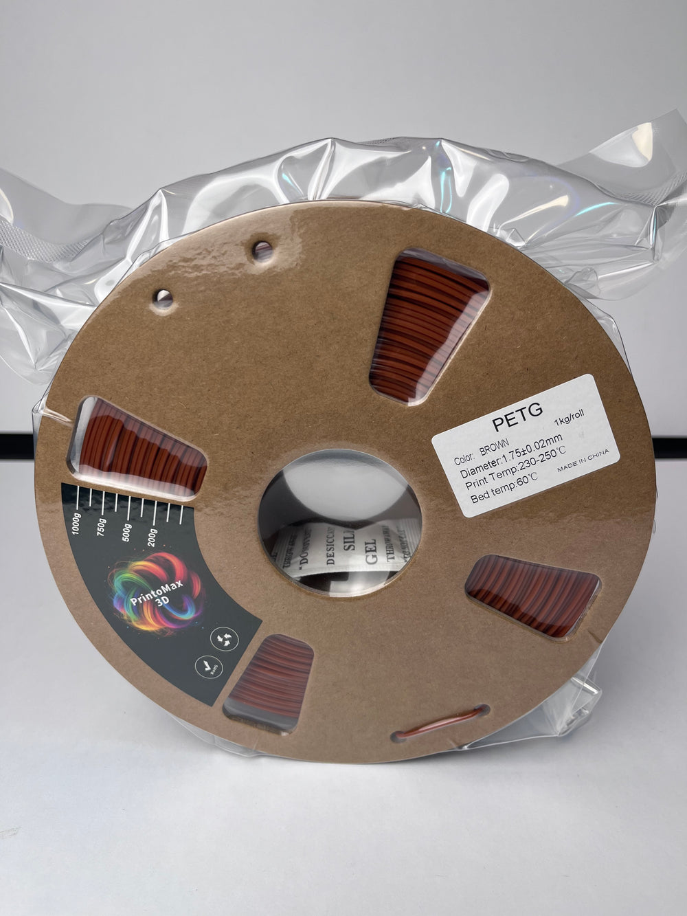 Filament 3D PETG - BROWN - 1.75mm - 1Kg