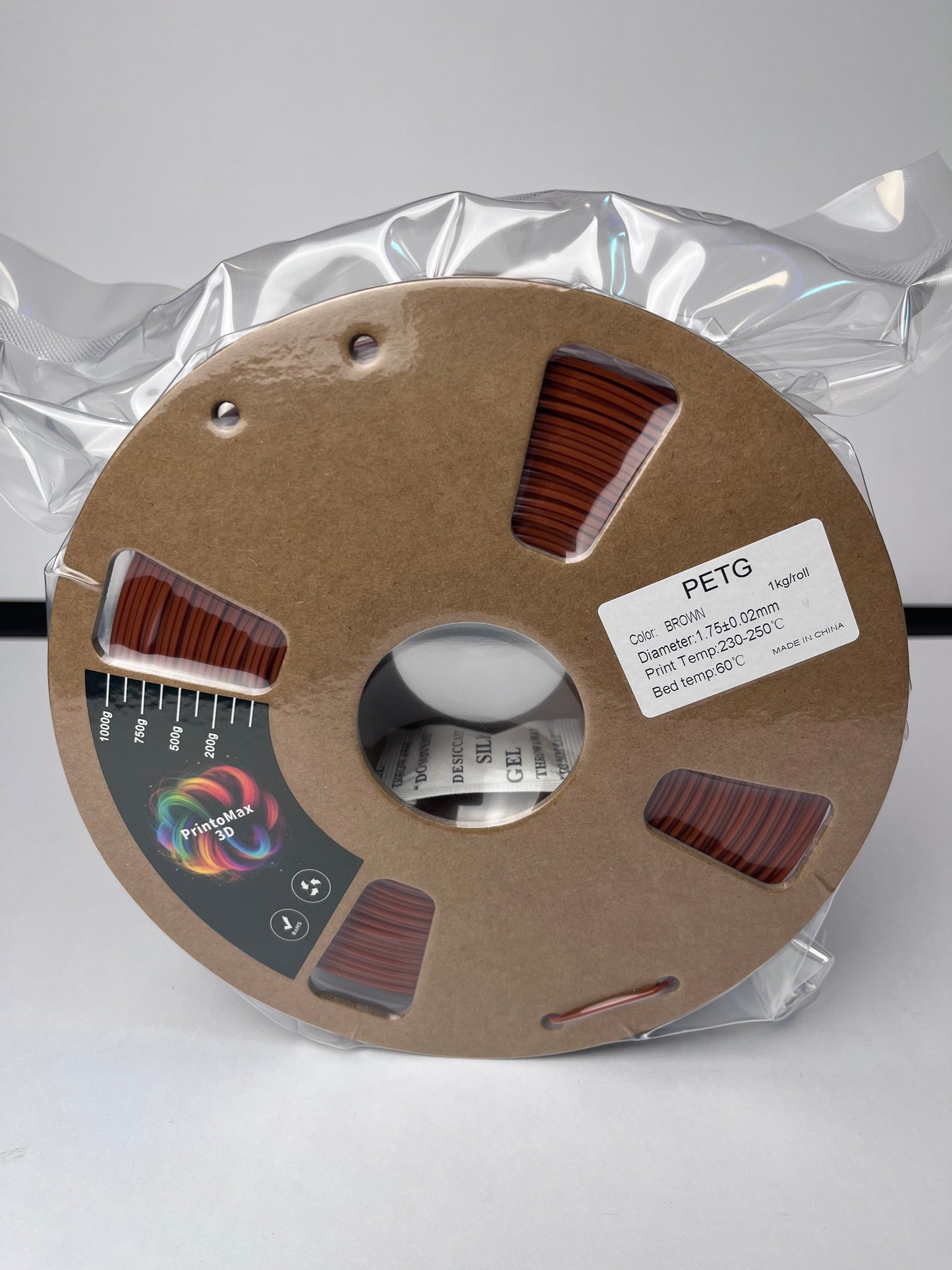 Filament 3D PETG - BROWN - 1.75mm - 1Kg