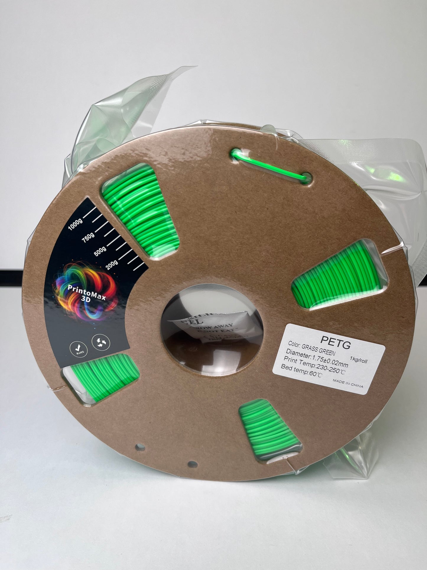 Filament 3D PETG - GREEN GRASS - 1.75mm - 1Kg