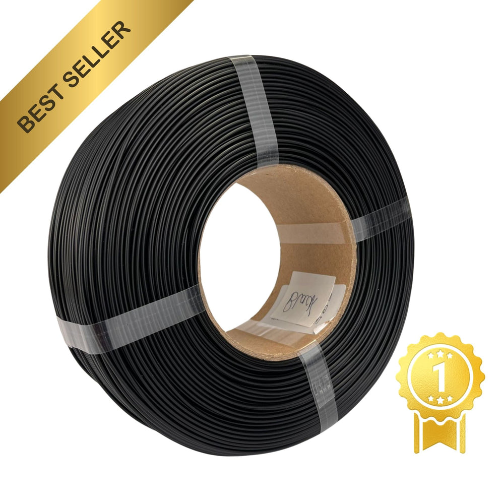 Filament 3D PLA+ PRO - BLACK - 1.75mm - 1Kg - Refill