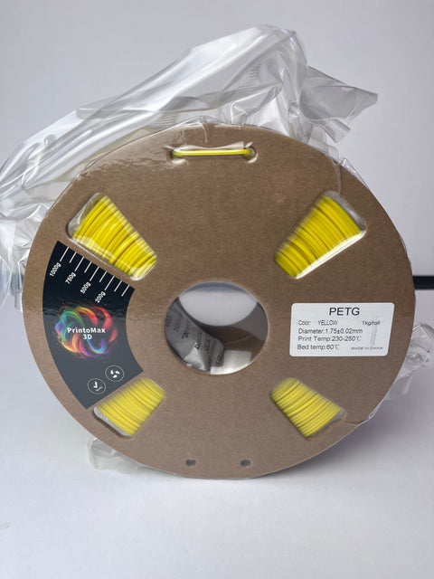 Filament 3D PETG - YELLOW - 1.75mm - 1Kg