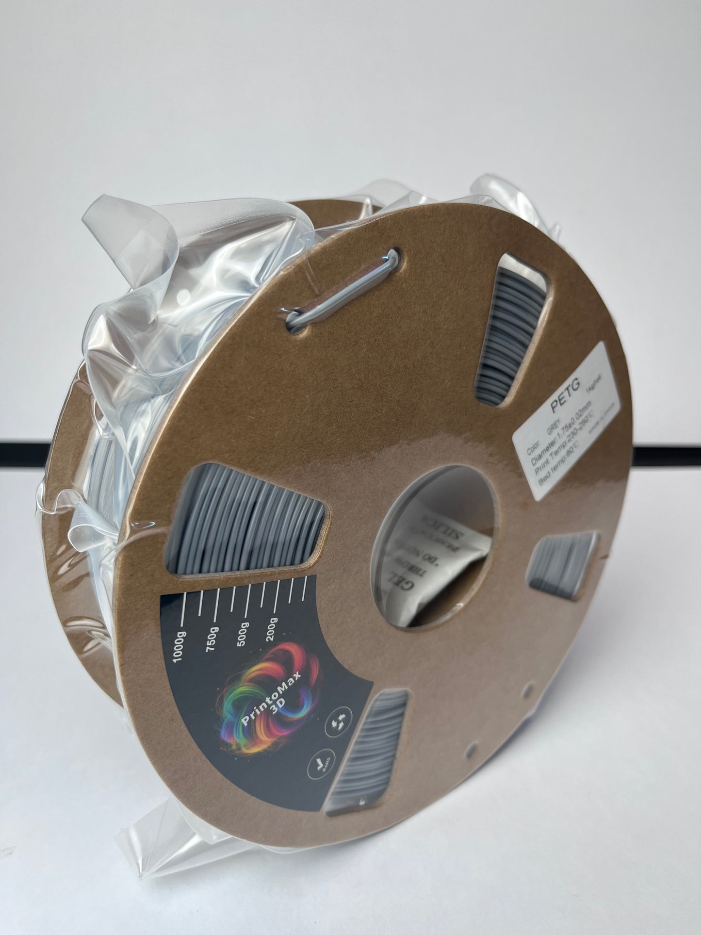 Filament 3D PETG - GREY - 1.75mm - 1Kg