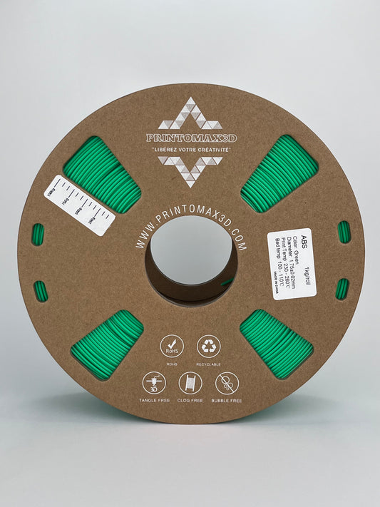 Filament 3D ABS - GREEN - 1.75mm - 1Kg