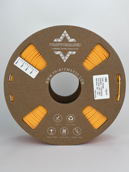 Filament 3D ABS - ORANGE - 1.75mm - 1Kg