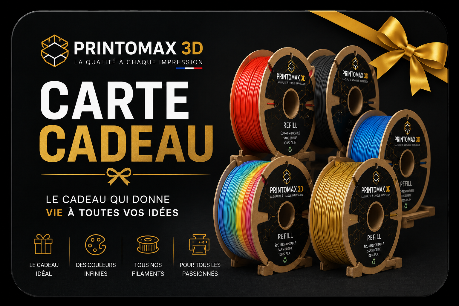 Carte-cadeau Printomax 3D