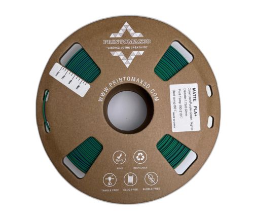 Filament 3D PLA+ MATTE DUAL COLOR - DARK PURPLE/GREEN - 1.75mm - 1Kg