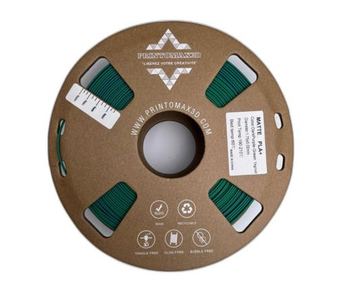 Filament 3D PLA+ MATTE DUAL COLOR - DARKPURPLE/GREEN - 1.75mm - 1Kg