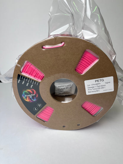 Filament 3D PETG - STRAWBERRY - 1.75mm - 1Kg