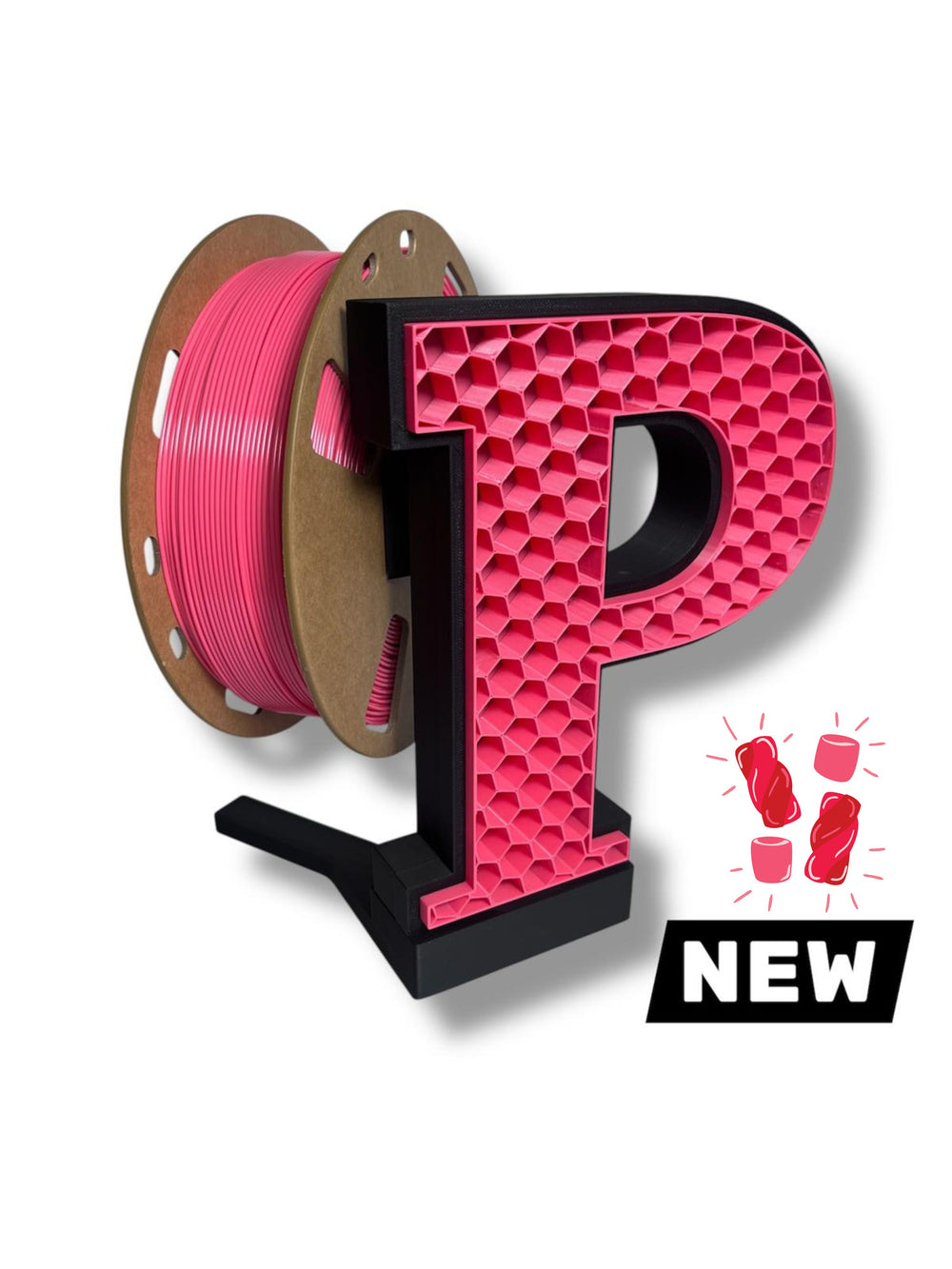Filament 3D PLA+ PRO - CANDY PINK - 1.75mm - 1Kg