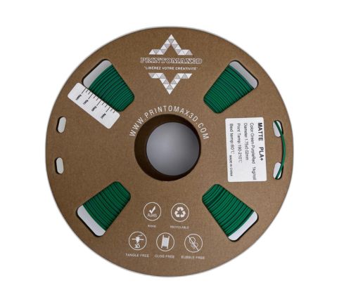 Filament 3D PLA+ MATTE DUAL COLOR - GREEN/PURPLE-RED - 1.75mm - 1Kg