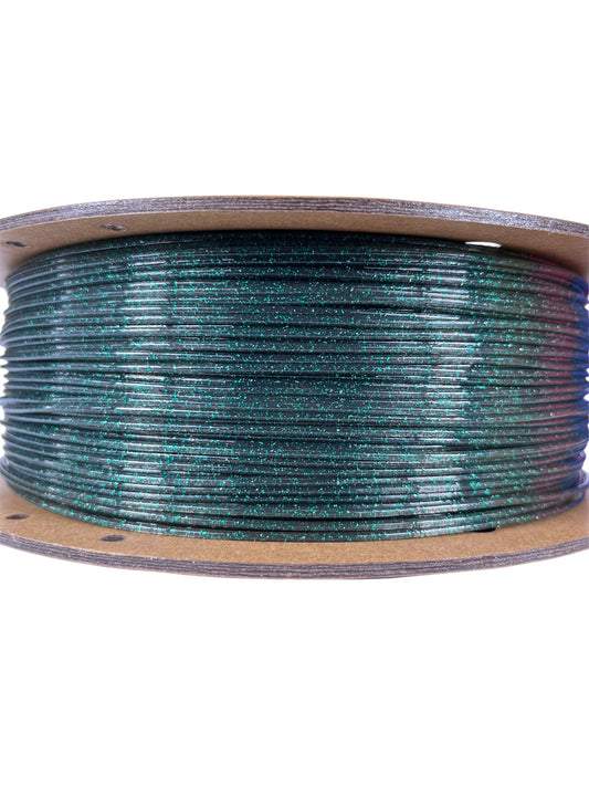 Filament 3D PLA+ PAILLETTÉ - BLACKISH GREEN - 1.75mm - 1Kg