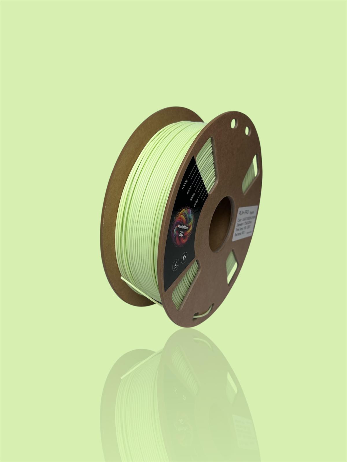 Filament 3D PLA+ PRO  - LIGHT GREEN LEMON - 1.75mm - 1Kg