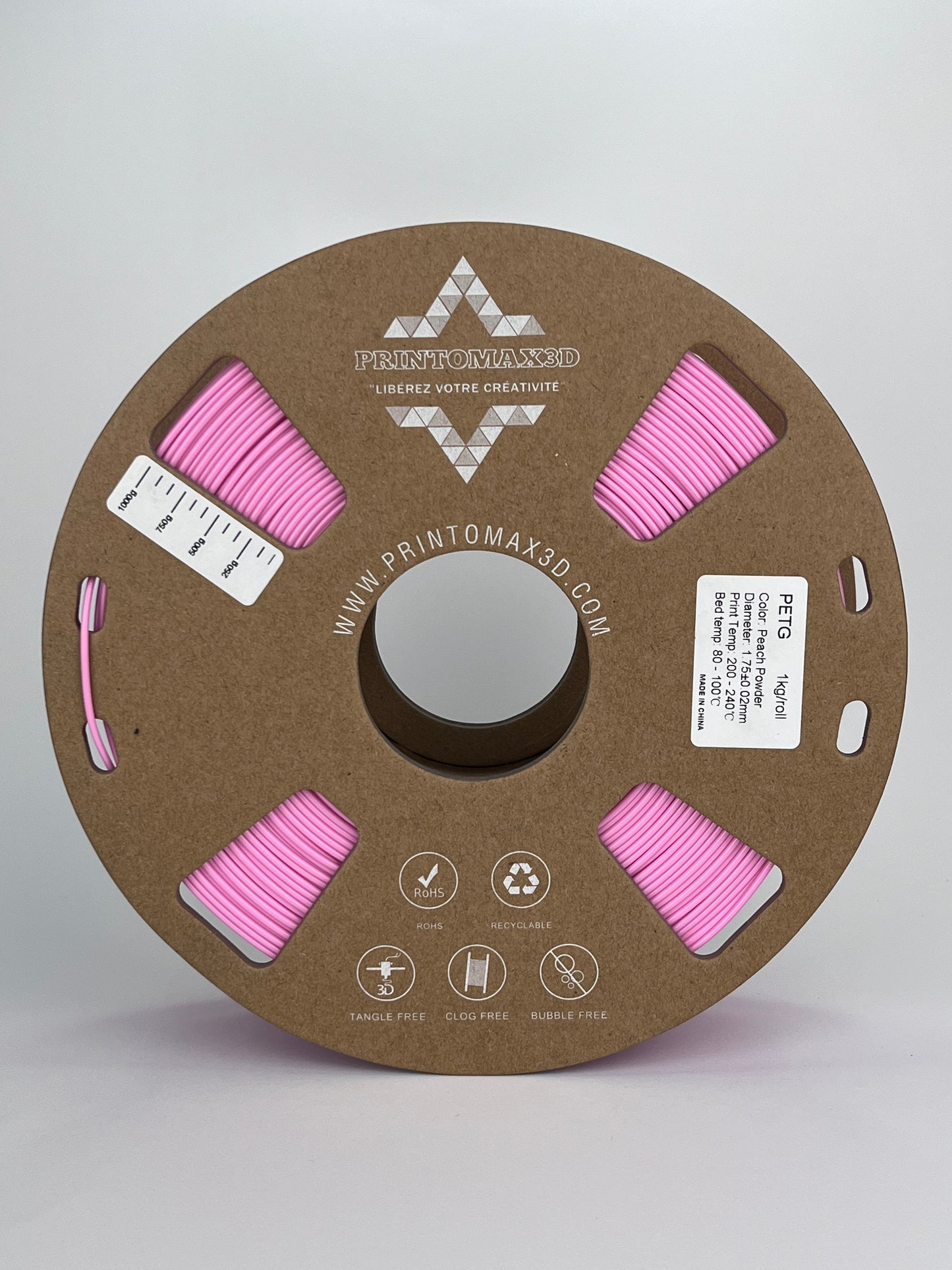 Filament 3D PETG - PINK - 1.75mm - 1Kg