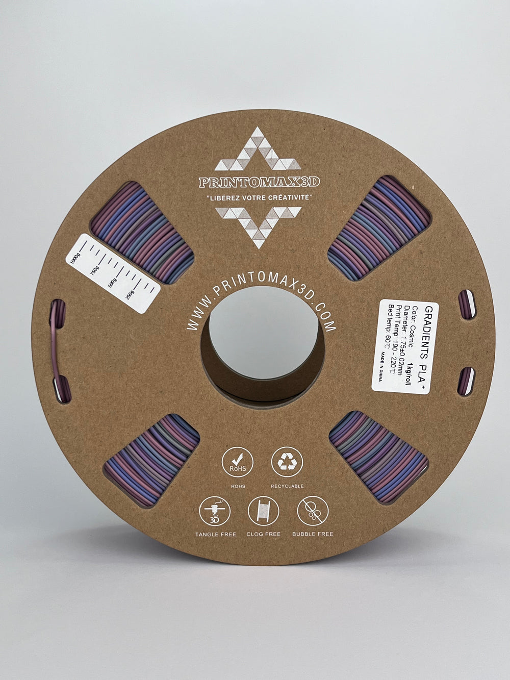 Filament 3D PLA+ GRADIENT - UNIVERSE - 1.75mm - 1Kg