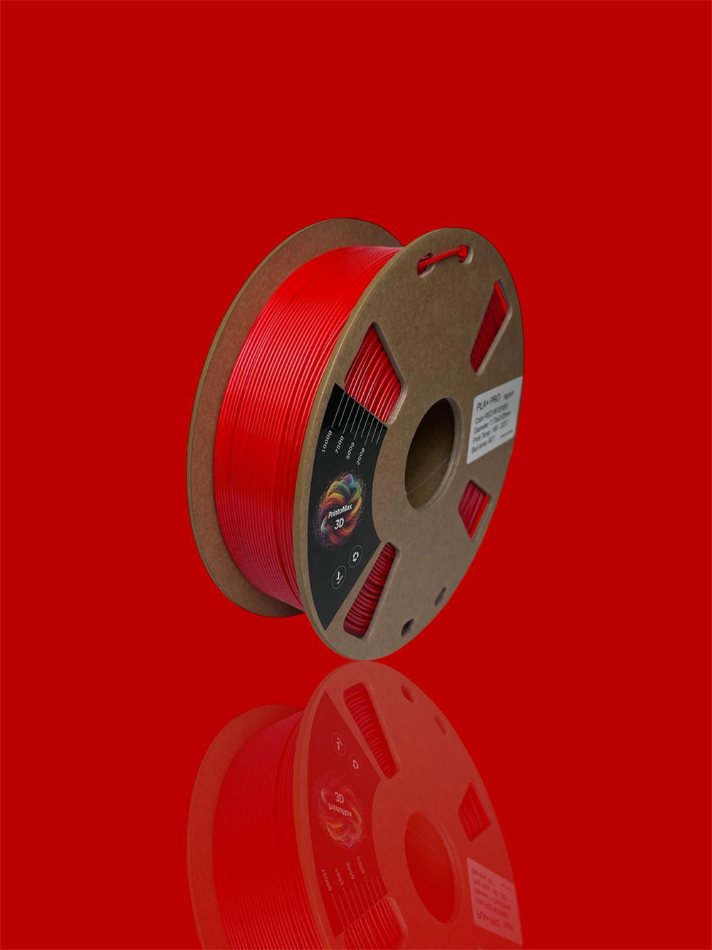 Filament 3D PLA+ PRO - RED INTENSE - 1.75mm - 1Kg