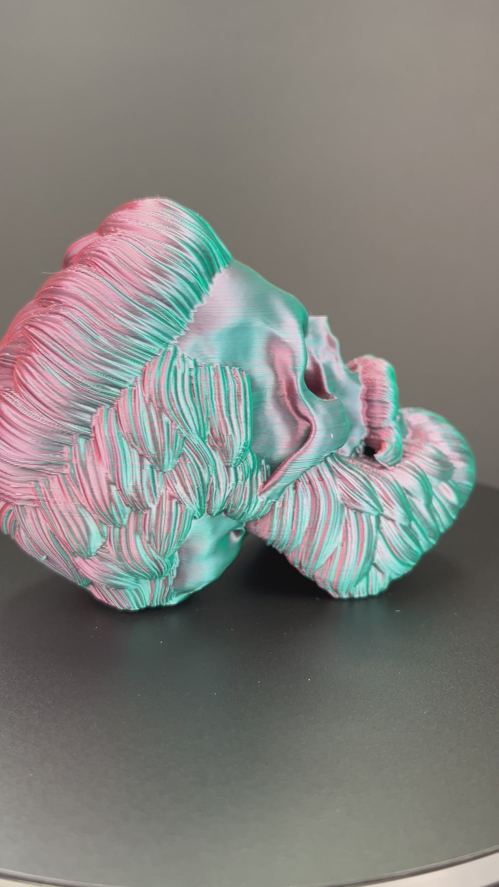 Bobine filament 3D PLA Silk Dualcolor Orange Red/Water Blue 1kg pour imprimante 1.75mm