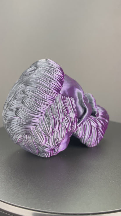 Filament 3D PLA+ SILK DUAL COLOR - BLACK/PURPLE - 1.75mm - 1Kg