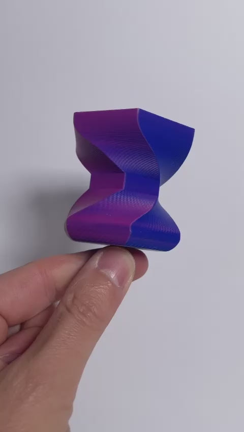 Filament 3D PLA+ MATTE DUAL COLOR - BLUE/PINK(ROSE-RED) - 1.75mm - 1Kg