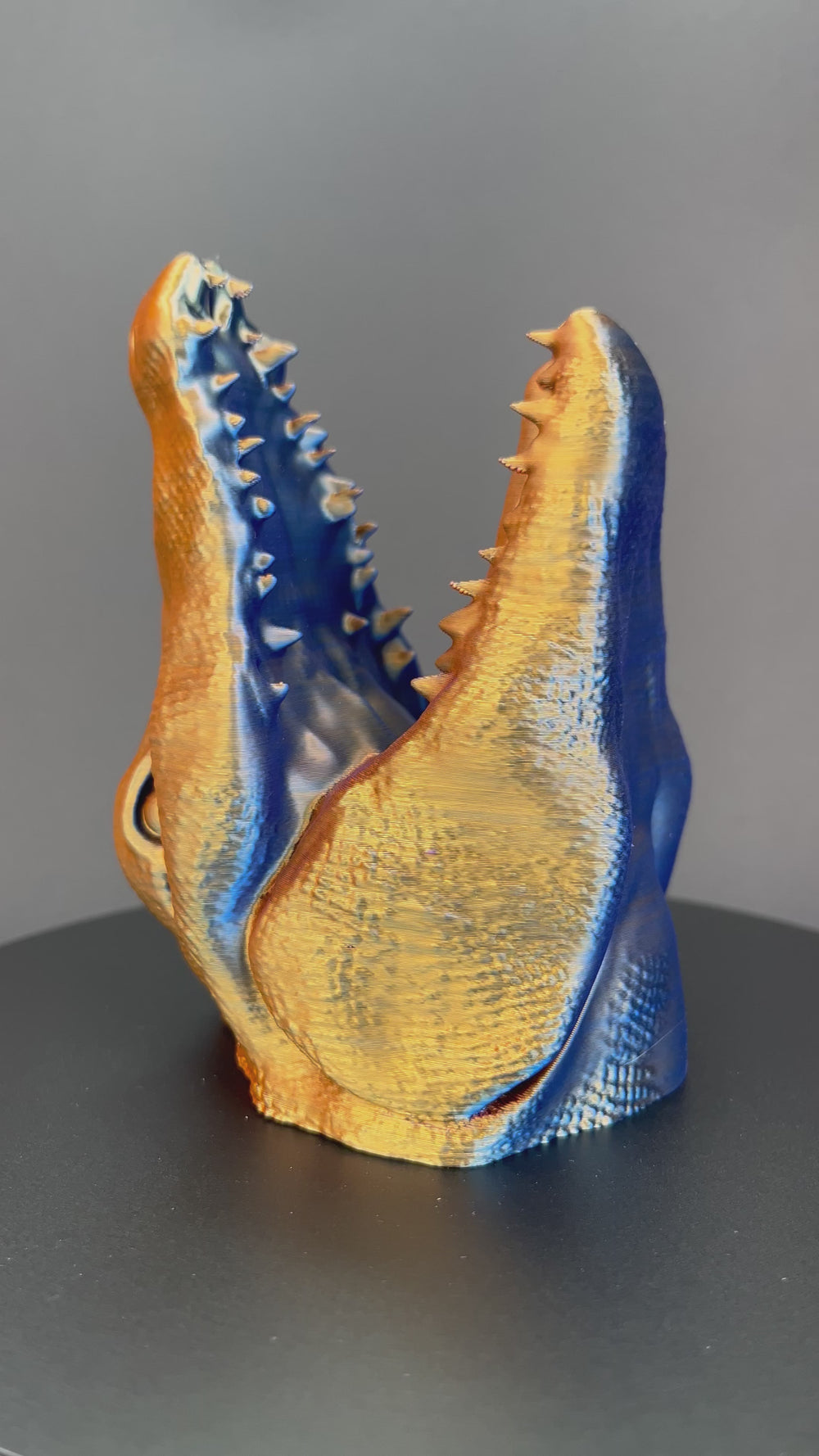 Bobine filament 3D PLA Silk Tricolor Blue/Purple/Orange 1kg pour imprimante 1.75mm